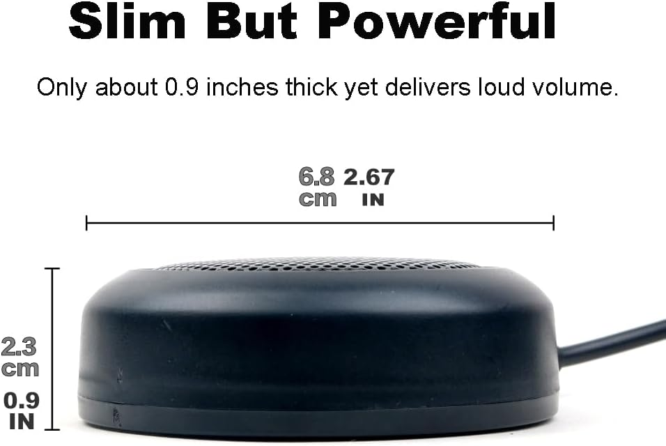 Gabil GSP-01 4 3 3.5mm 4.92 Upgraded Mini External Speaker, Ohm Watt High Power Audio for Mobile Ham Radio CB Scanner