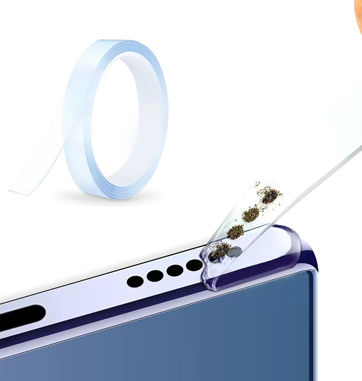 Selfdefine 4, Cell Phone Cleaning Tools for iPhone Charging Port Dust Remover Tape, Phone Speaker Cleaner Accessory Kit