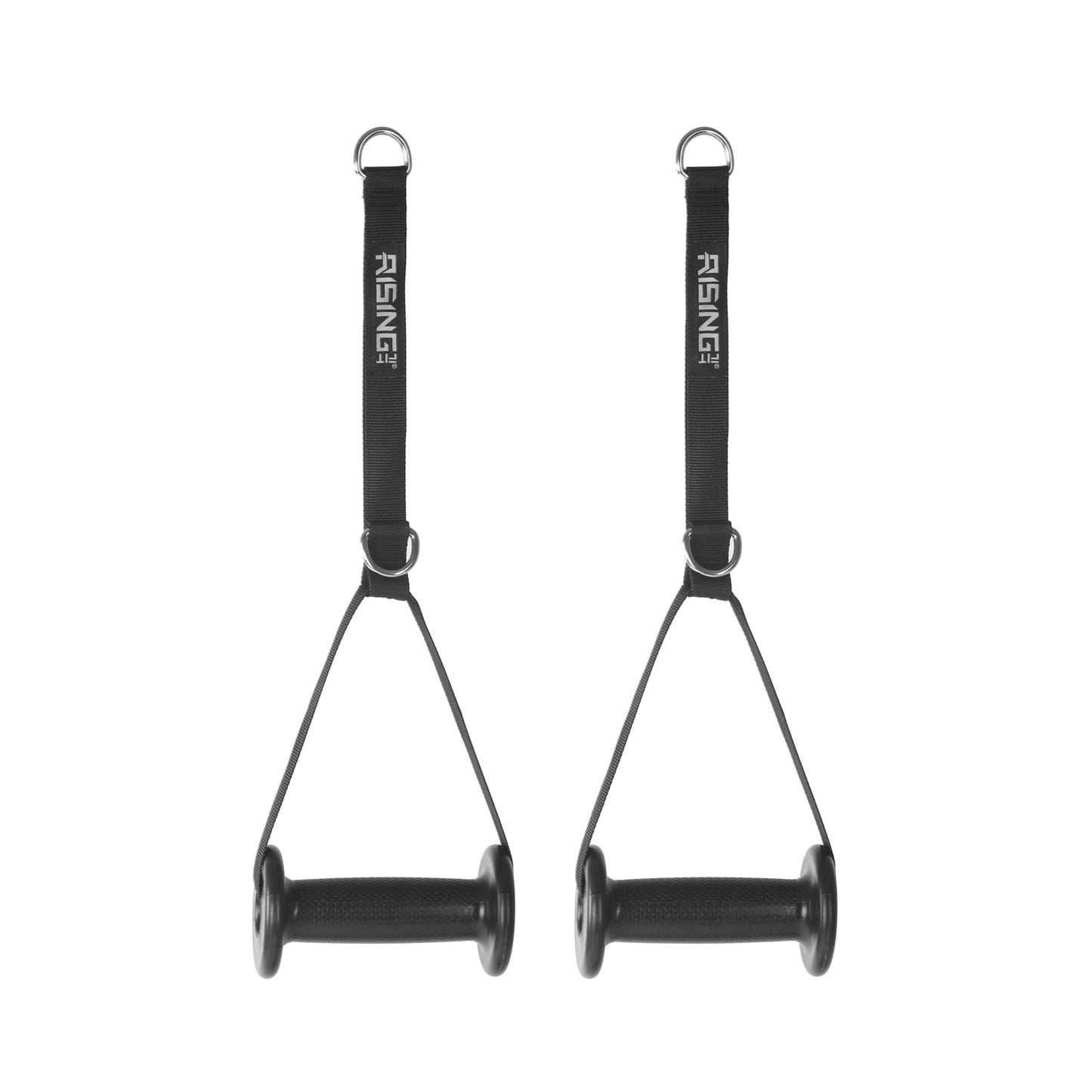 Adjustable Resistance Band Handles – Heavy Duty Workout Grips with Non-Slip Rubber Handles & Flexible Nylon Loop Straps – Compatible with Home Gym, Pulley Systems & Resistance Bands