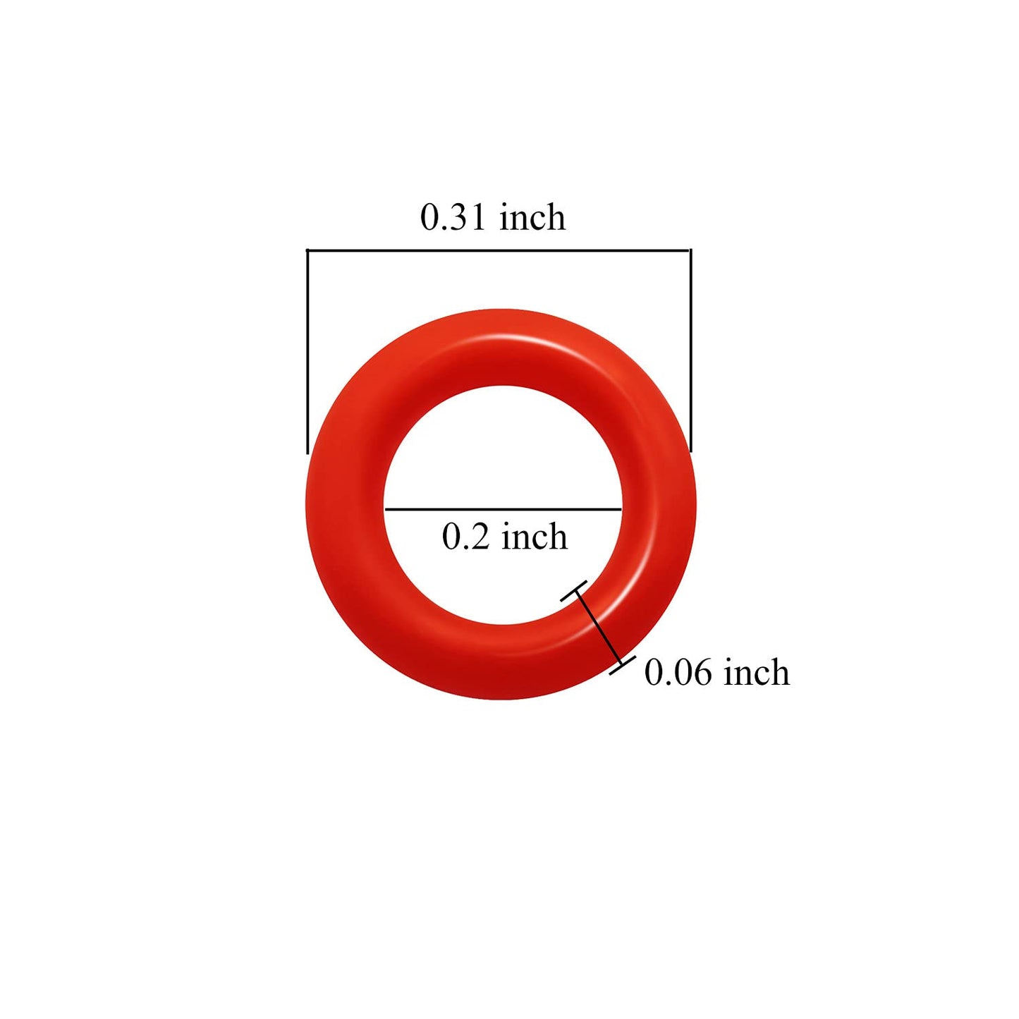 ThreeBulls 120Pcs Clear Rubber O-Ring Keyboard, O-Rings Keycaps, Switch Dampeners Keycap, for Cherry MX Key Switch