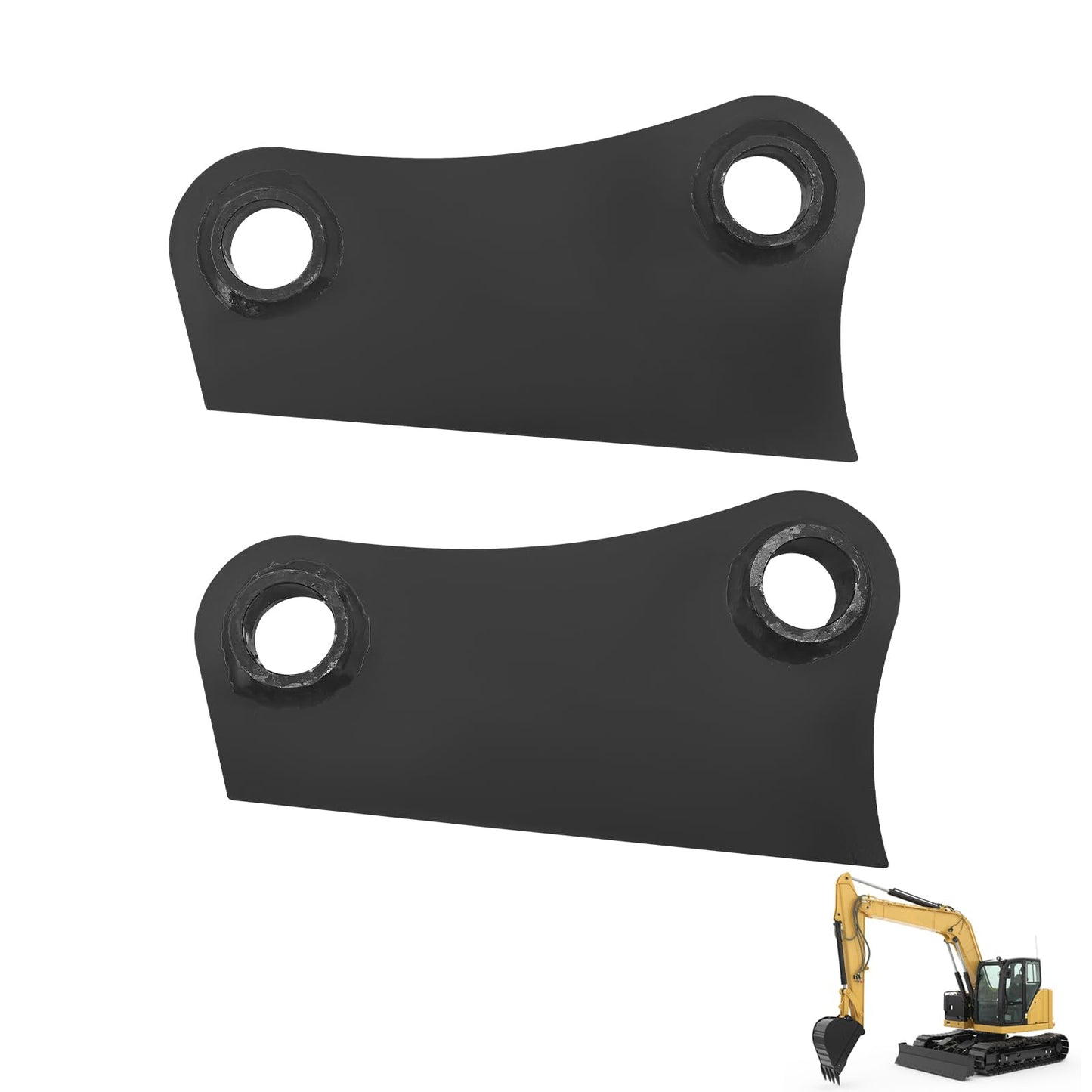 ShareZem 45mm Bucket Attachment Ear Weld On 10-1/4" C-C A Pair Without Pins for Caterpillar 305 305.5 306 Mini Excavator