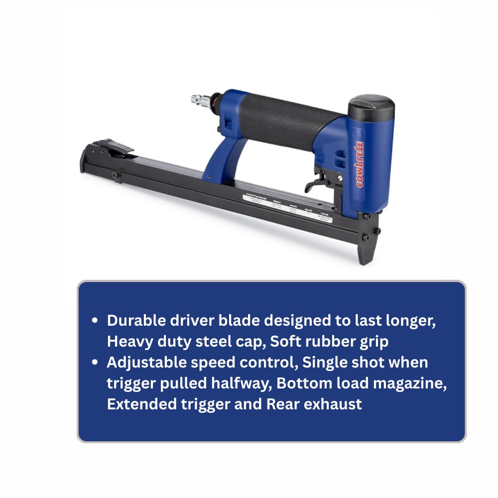 Complete C-8016LMA ProGrade Automatic Stapler with Long Magazine 1/2-Inch Crown for 80 Series fine Wire Staples, 1/4" to 5/8" Staple Range, Ideal for Upholstery, Furniture Assembly, Cabinets