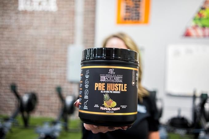 BLACKLABEL Supplements PRE Hustle V3 Pre-Workout Powder ??NSF Certified for Sport ??Energy, Strength & Endurance Support ??Tropical Fusion Flavor ??with Creatine & Caffeine ??30 Servings