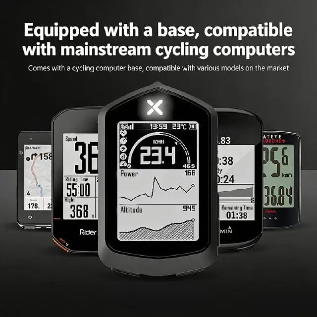 LONLEEYU 22-33MM Bike Computer Mount, Cycling Out Front Bike Mount Designed for All Cycling Computer, Garmin Edge GPS