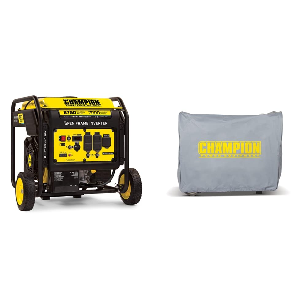 Champion Power Equipment 100520 8750-Watt DH Series Open Frame Inverter Electric Start & Storage Cover for 3000-Watt or Higher Inverter Generators