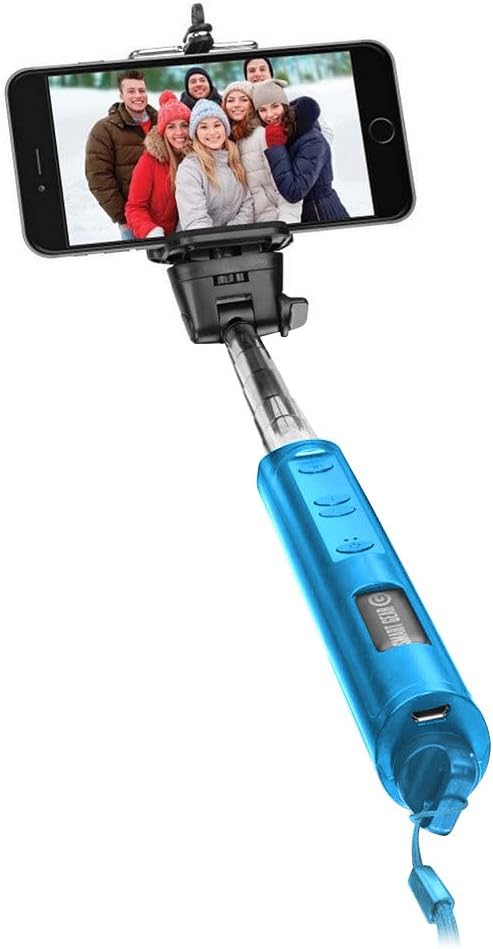 Asstd National Brand 40-inch Smart Gear Bluetooth Selfie Stick - Built In Wireless Shutter Release With Zoom Control