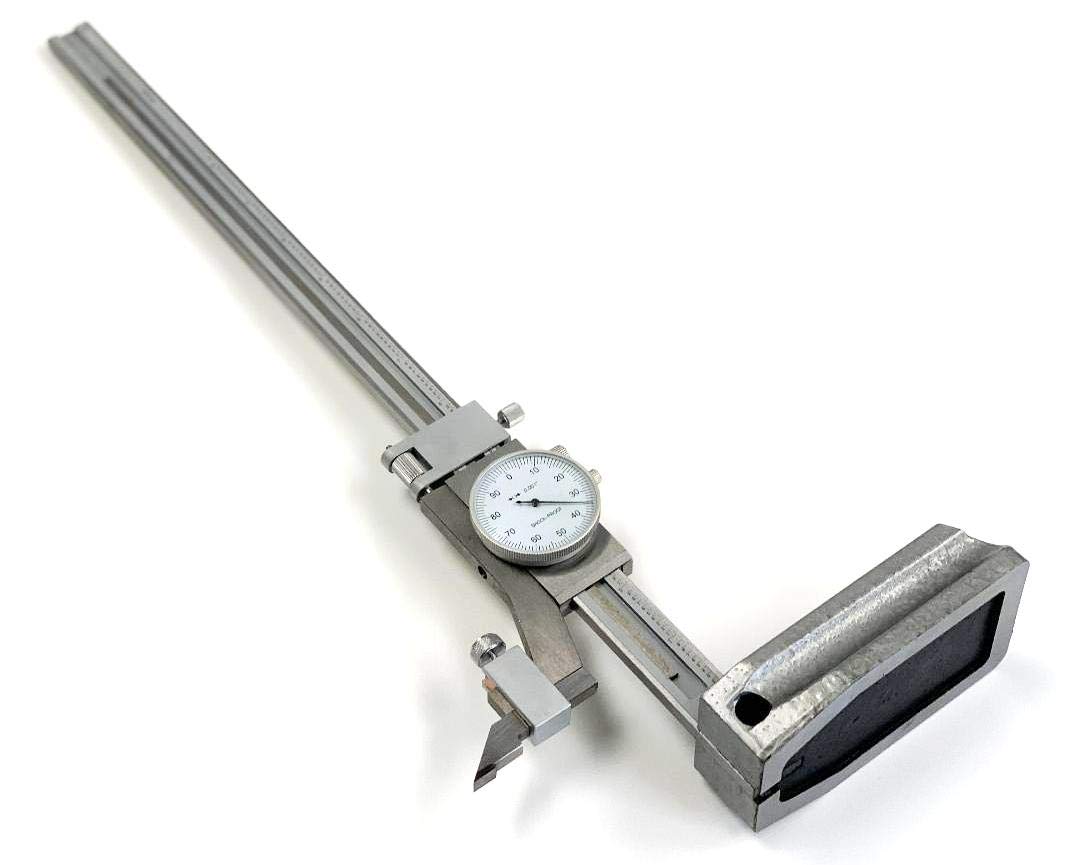 HHIP 4300-0028 Stainless Steel Dial Height Gage, 0 - 6" Size