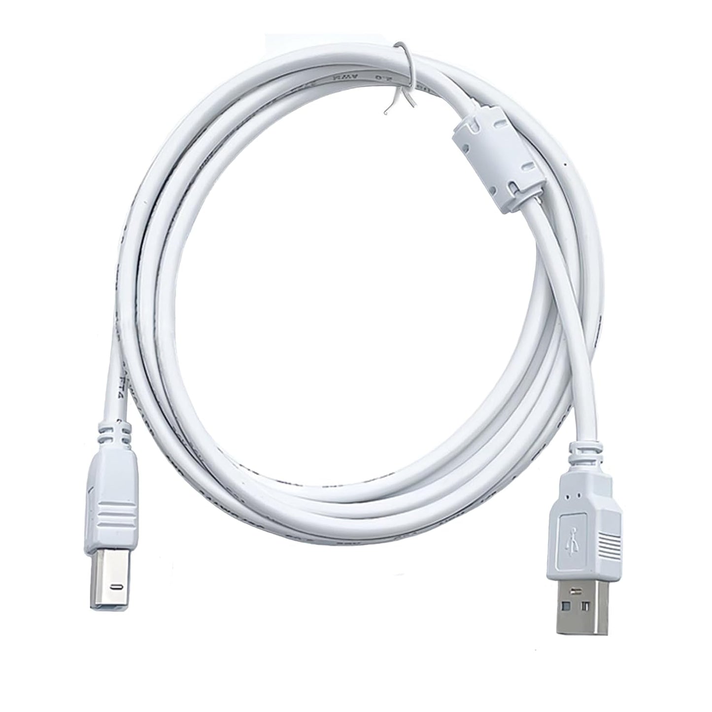 10 Printer Cable fit for HP Canon Brother Dell Epson, USB A to USB B Printer Cord Feet