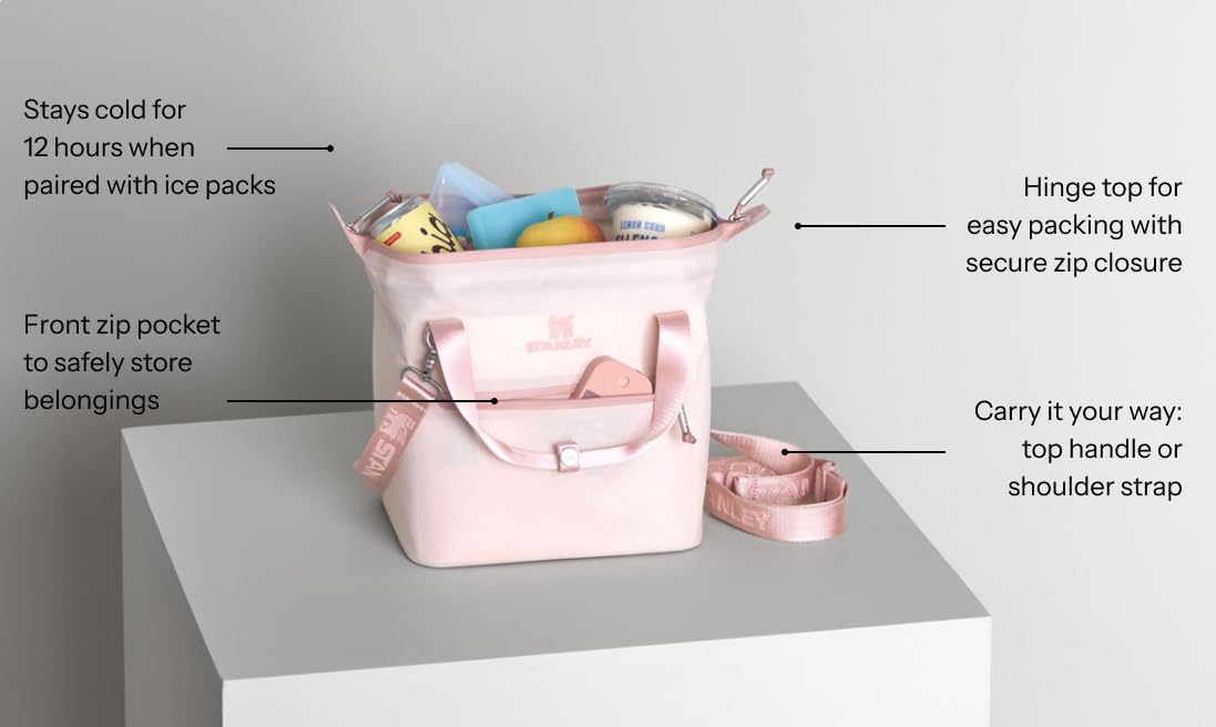 Stanley All Day Julienne Soft Cooler Bag - Insulated Lunch Box | BPA-Free Travel Bag with Zipper
