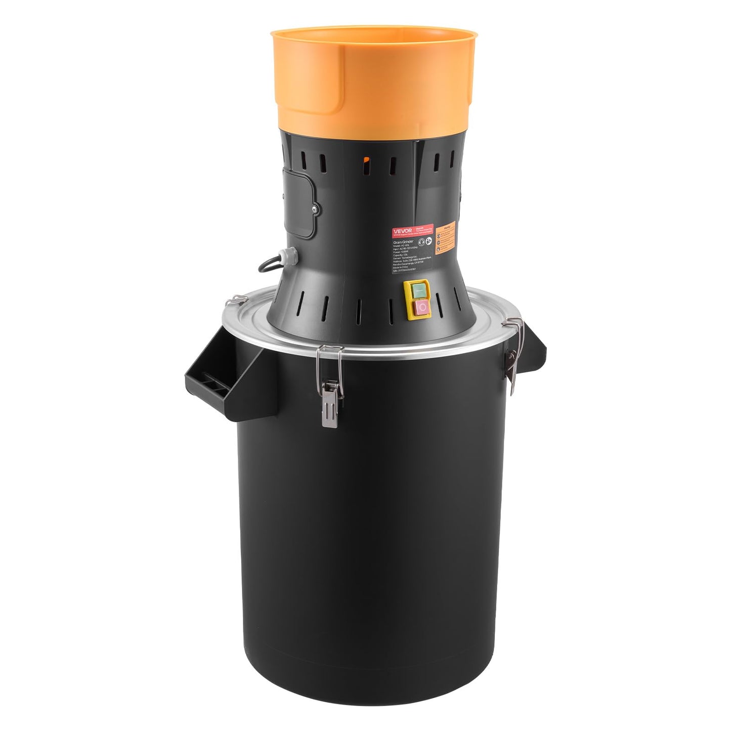 VEVOR Electric Grain Mill Grinder, 600W High Power Commercial Spice Grinder, 60L Pulverizer Powder Machine with Galvanized Sharp Blades, for Dry Grains, Spices, Cereals, Coffee, Corn & Pepper