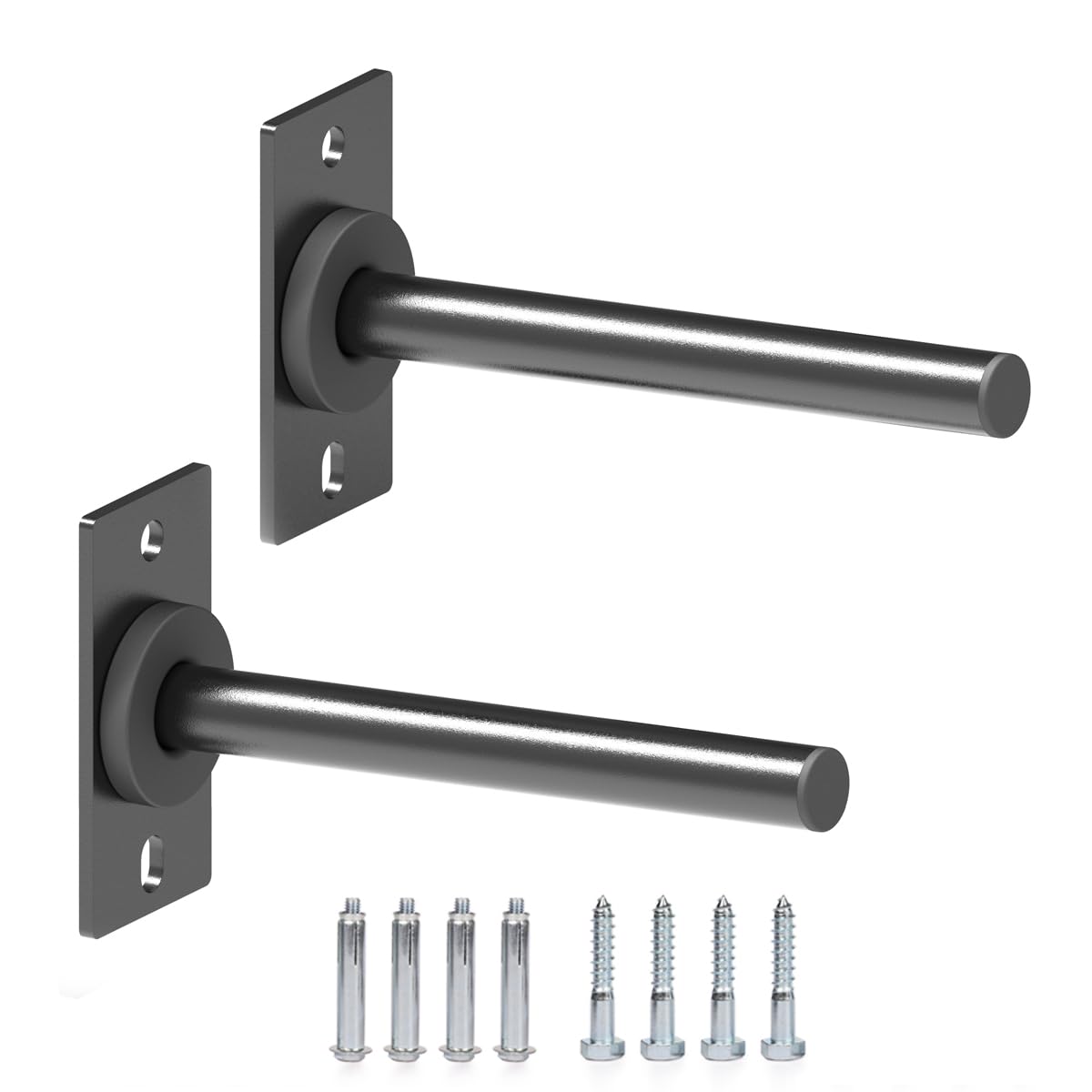 SYL Fitness Wall Mounted Weight Plate Holder, Wall Weight Storage Rack - Fit 1" Weight Plates (Weight Holder for 1" Plates)