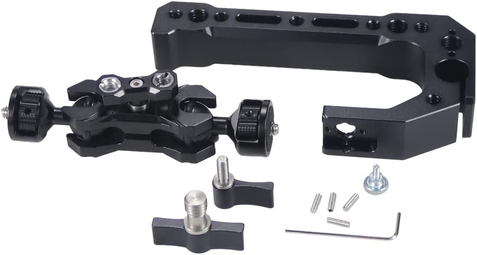 BGNing 1/4'' (1/4 1/4 Multi-Function Dual Ball Head Magic Arm Mount Adapter with Screw for DSLR Cameras Fill Light