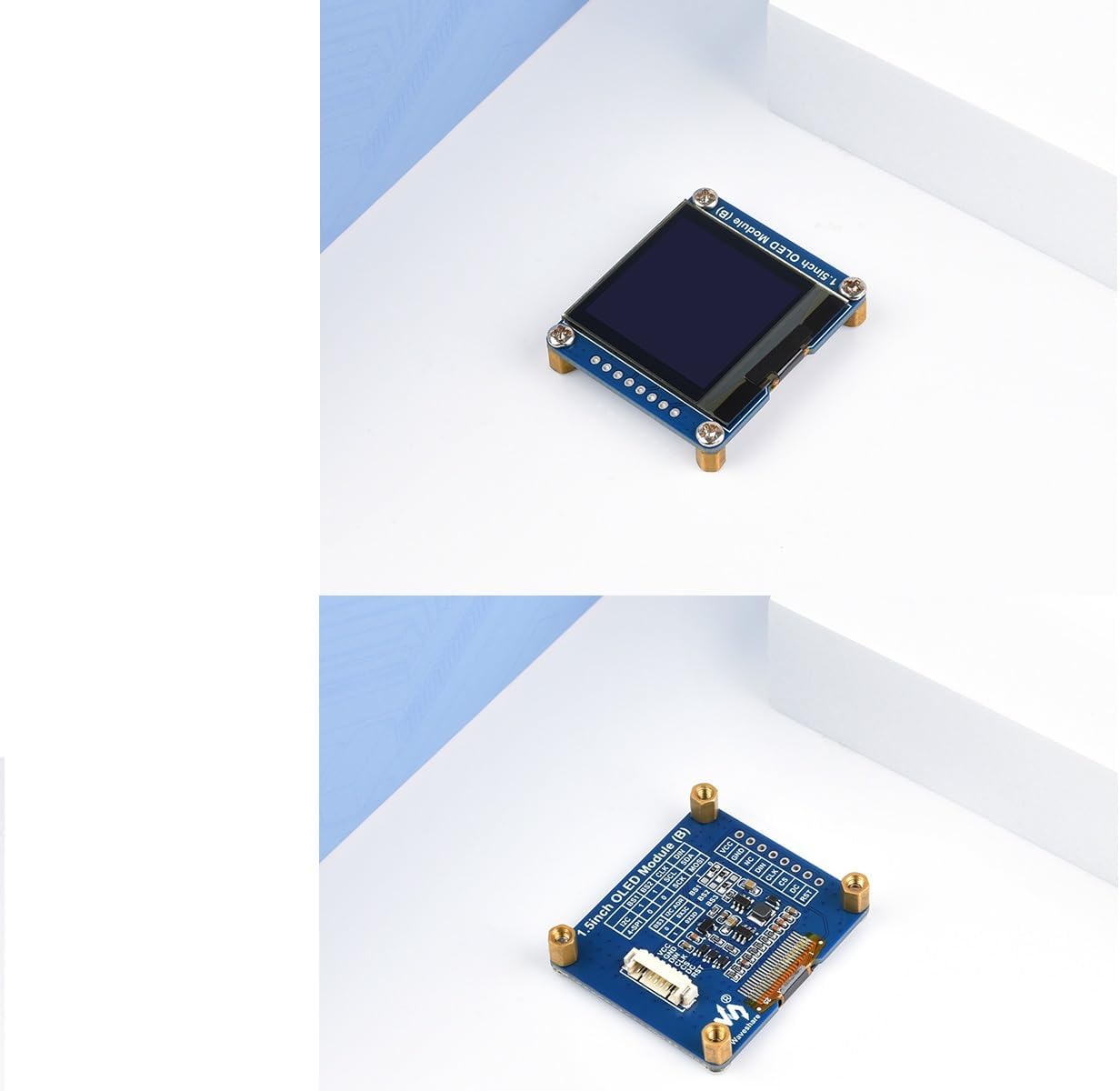 waveshare 1.5inch 128128 I2C STM32,SH1107 OLED Display Module Resolution OLED Screen for Raspberry Pi, Arduino, Driver