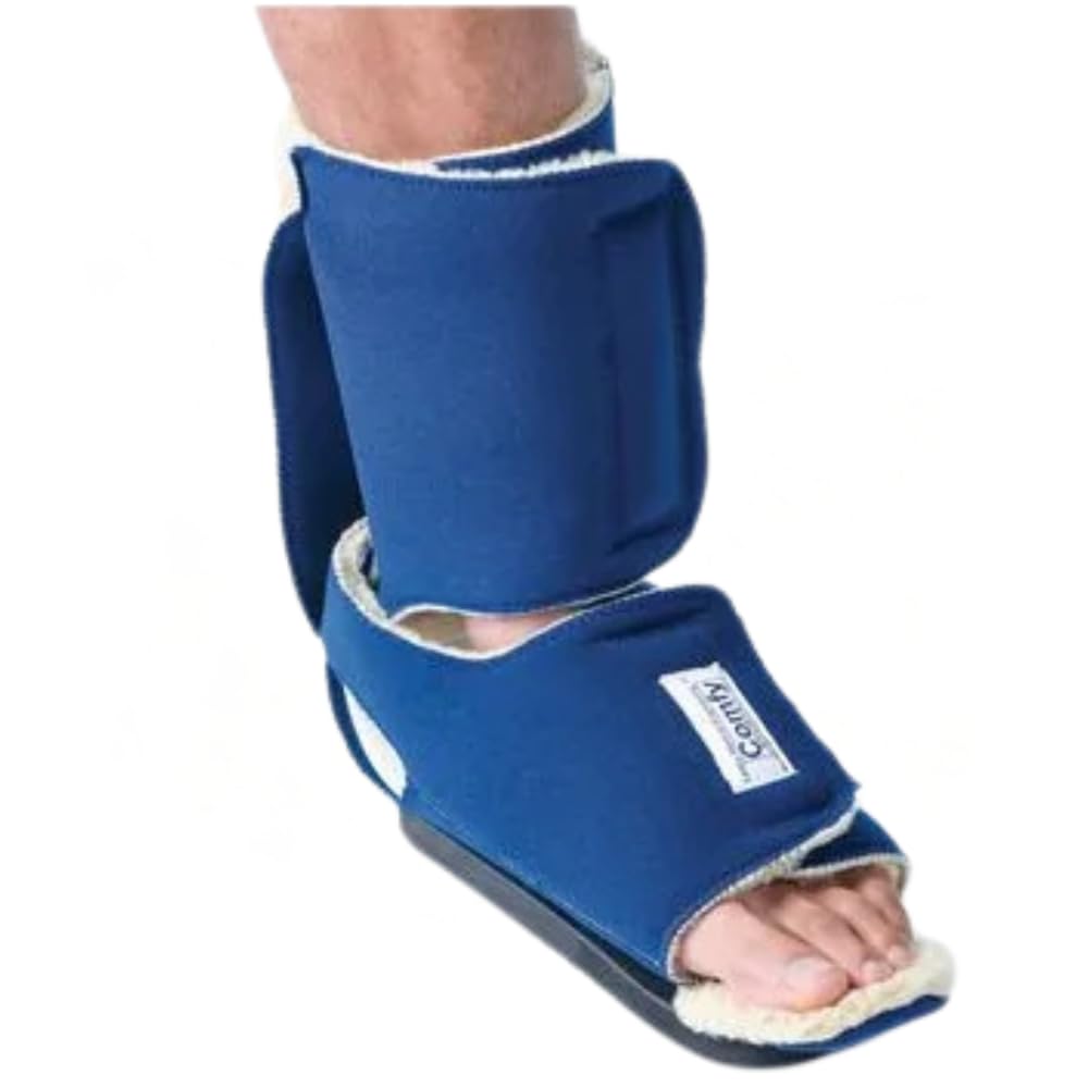 Comfy Splints Boot Orthopedic Foot Positioning Boot, Adult – Dark Blue, Fleece Lined for Pressure Relief and Foot Drop Support -CBOOT