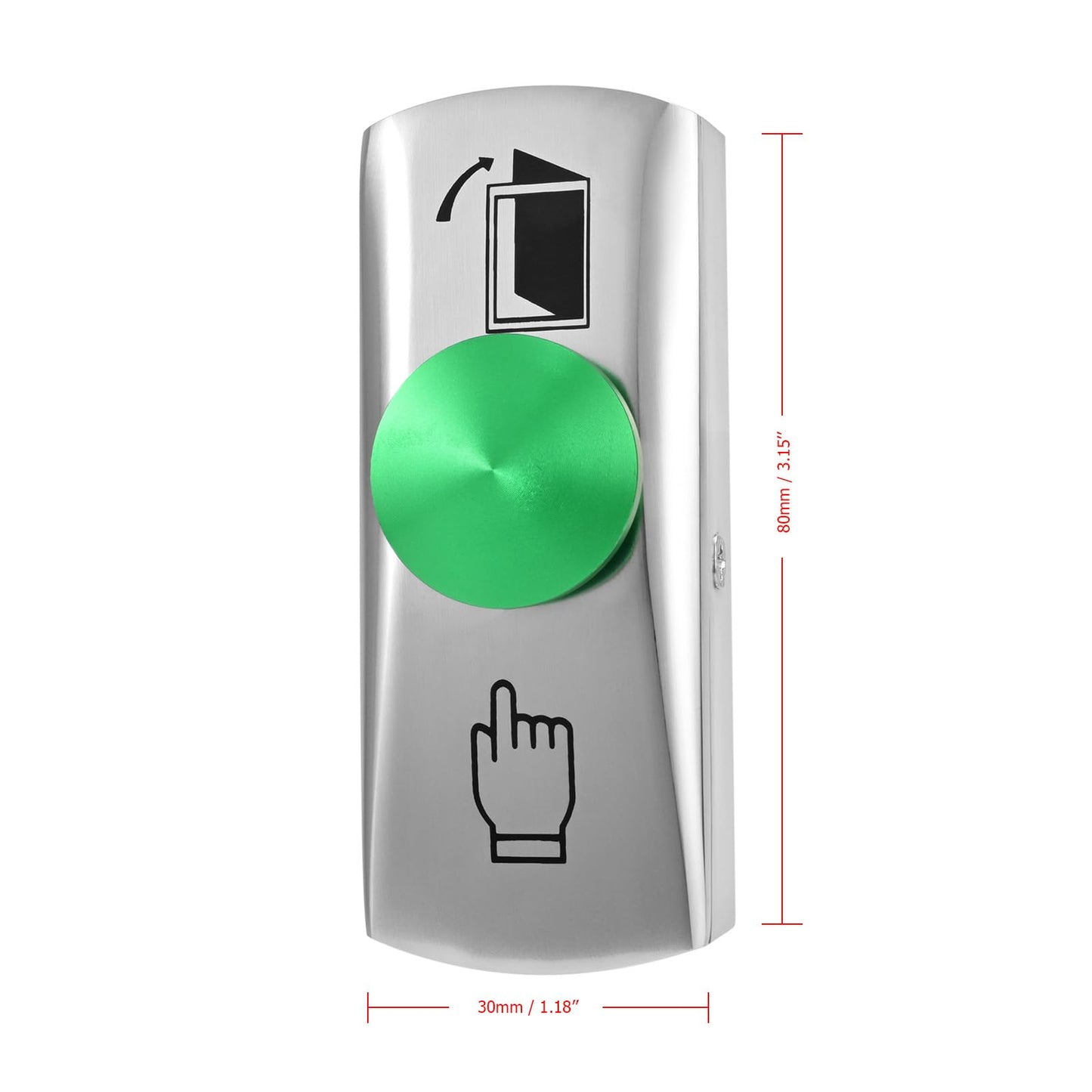 Access Control System Kit with IP68 Waterproof Metal Touch Keypad, 600LB Magnetic Lock, Zinc Alloy Exit Button, 2 Remote Controls and Tuya App Remote Access