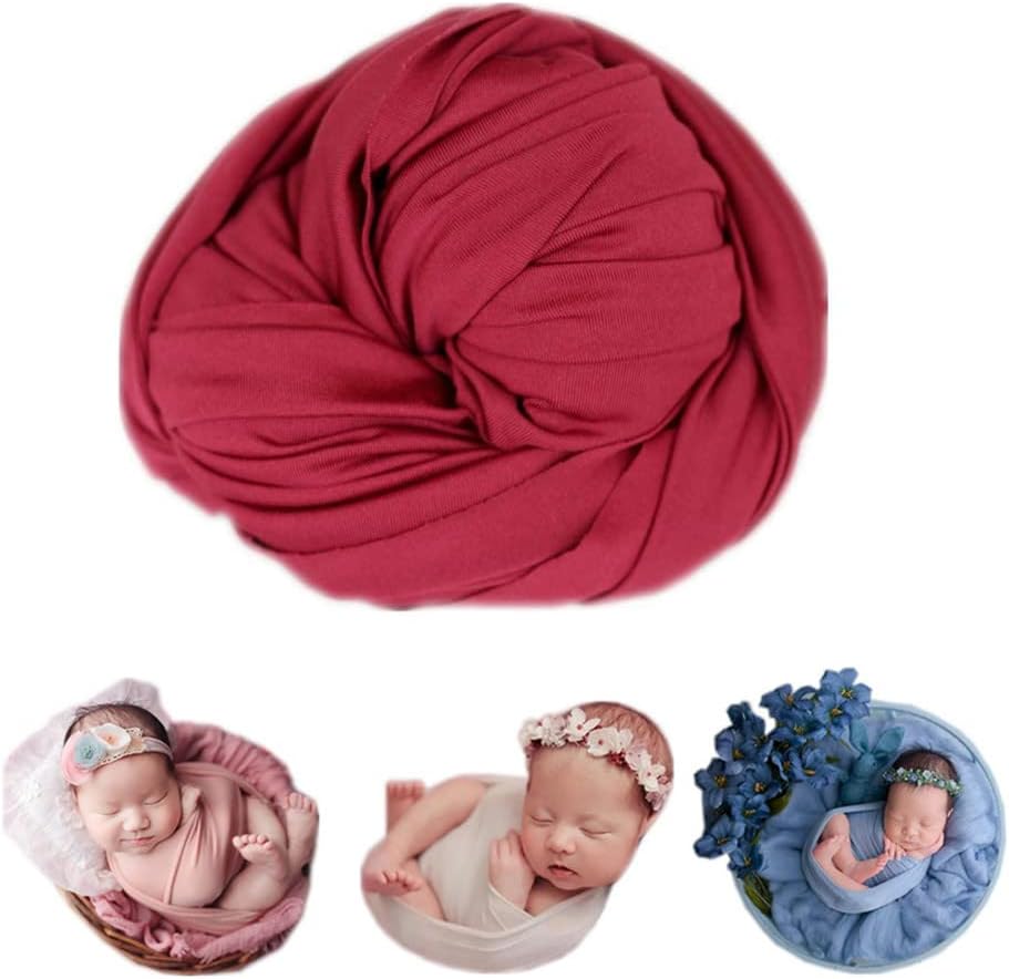 Coberllus Newborn Photography Props - Stretchy Wrap Blanket for Boys & Girls