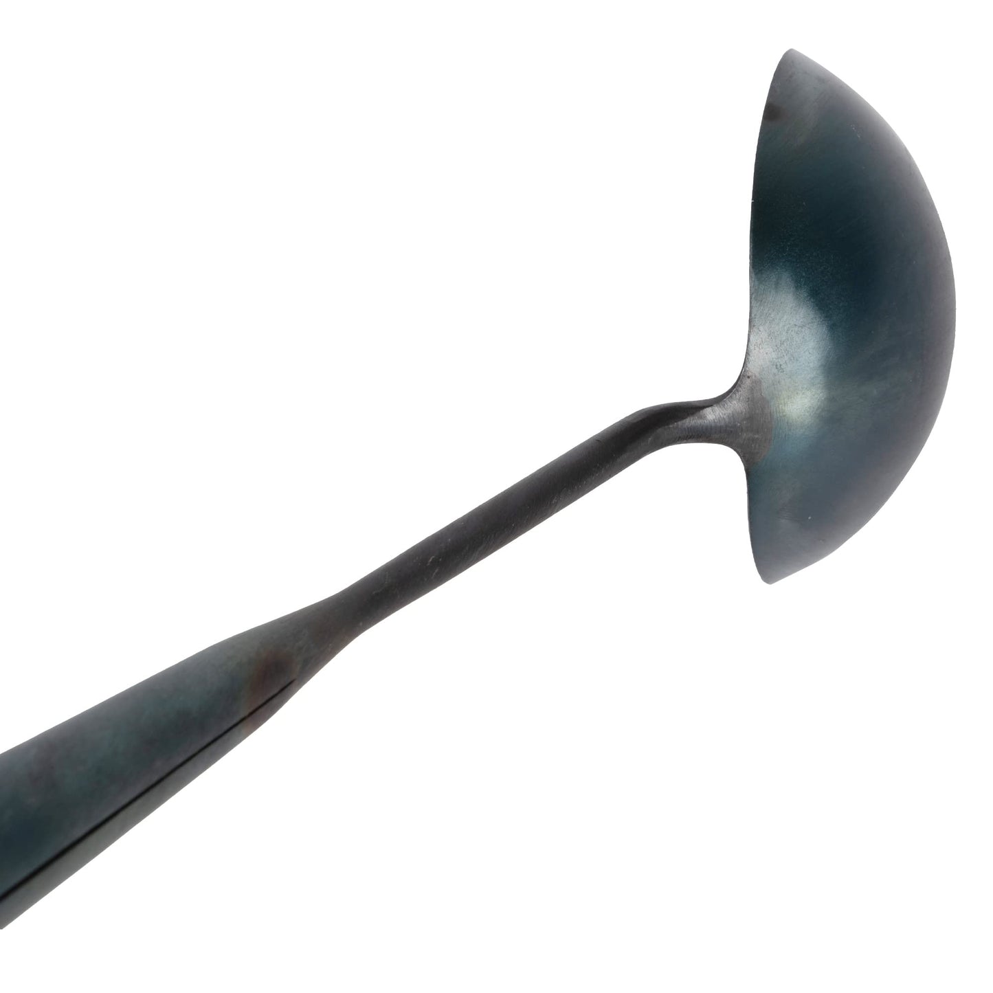ZhenSanHuan Chinese Traditional HandMade Iron Ladle Wok Tool,Long wok utensils (Ladle, 32CM/12.6'')