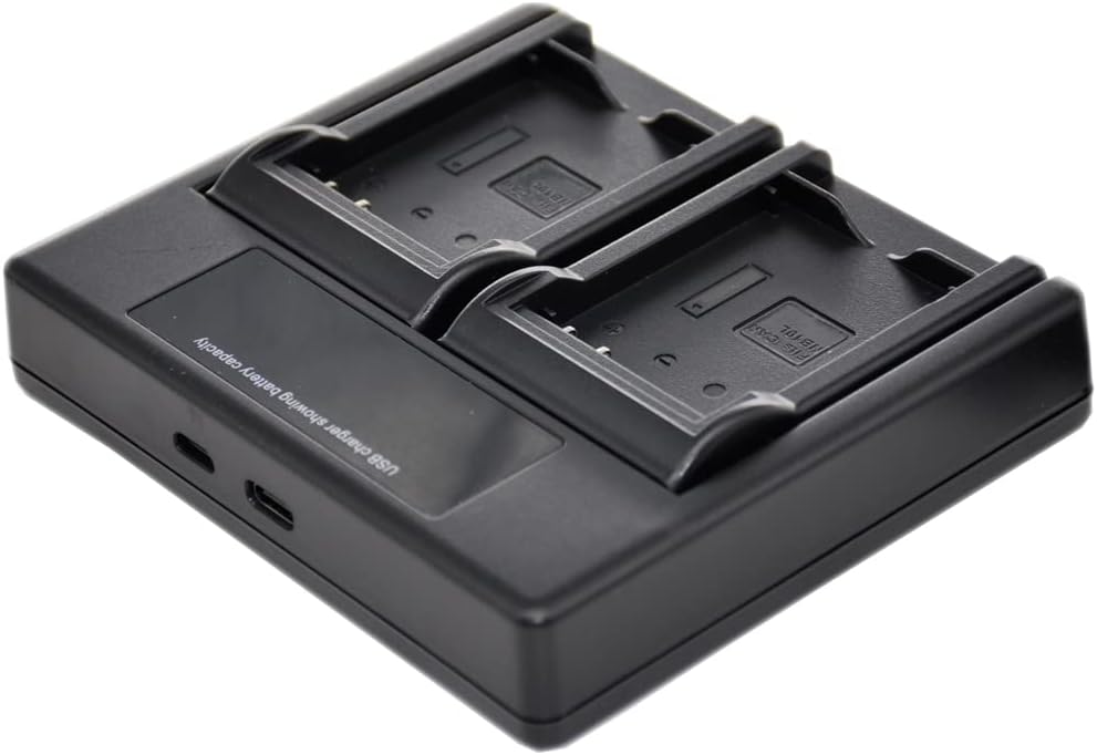 BTBAI NP-FS10 np-fs20 np-fs30 uds2 Battery Charger USB Dual for Digital Camera Video Camcorder