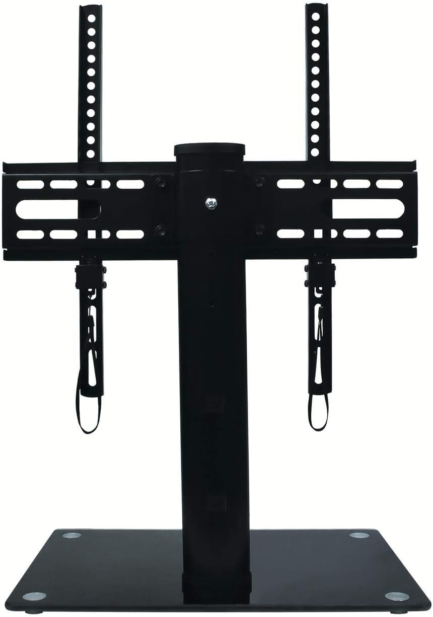 Ematic 22-55-Inch Universal Table Top TV Stand for LCD Screens with Tempered Glass Base