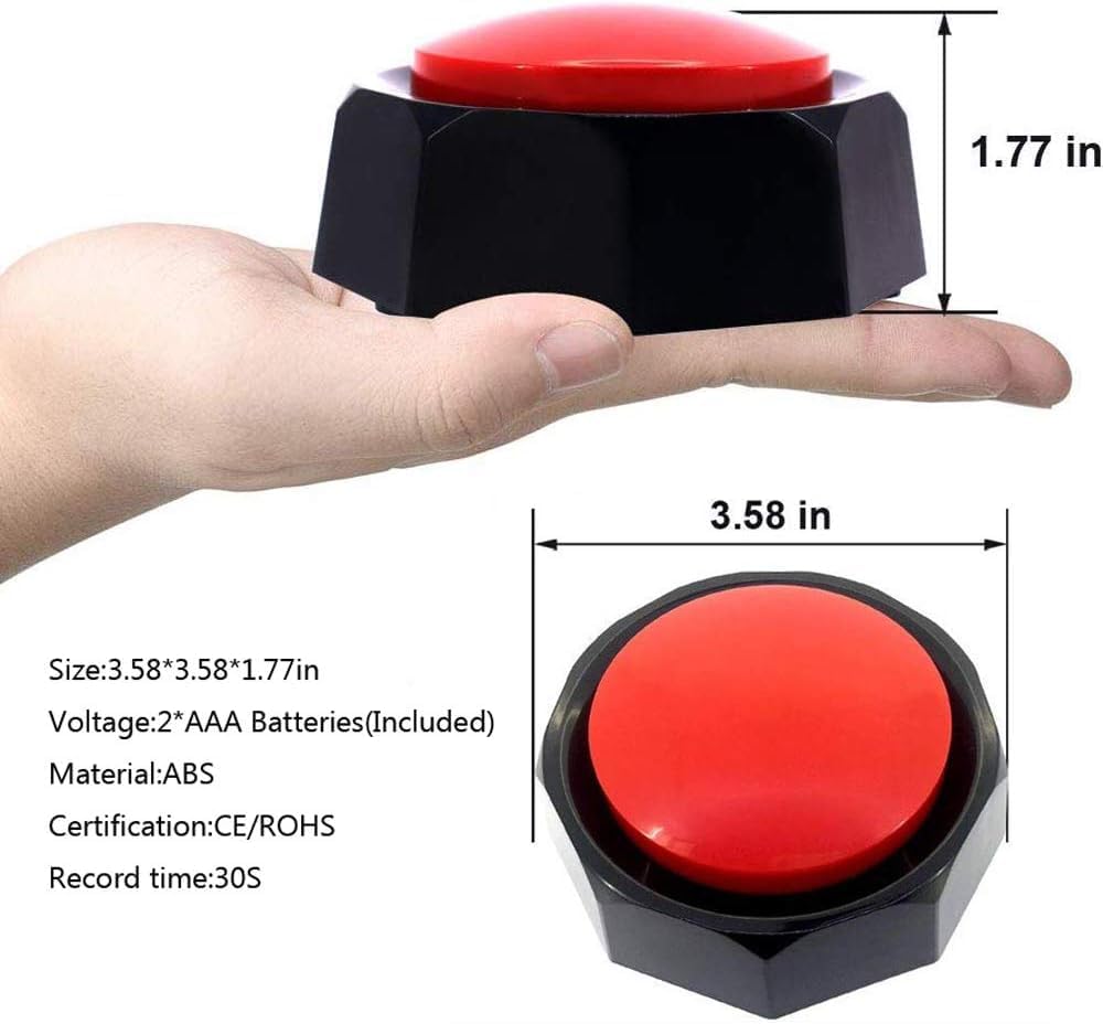 U-Likee 8MB 100+ USB Recordable Buttons - Memory - Make Your Own Button by Uploading Audio Files - Support Recordings