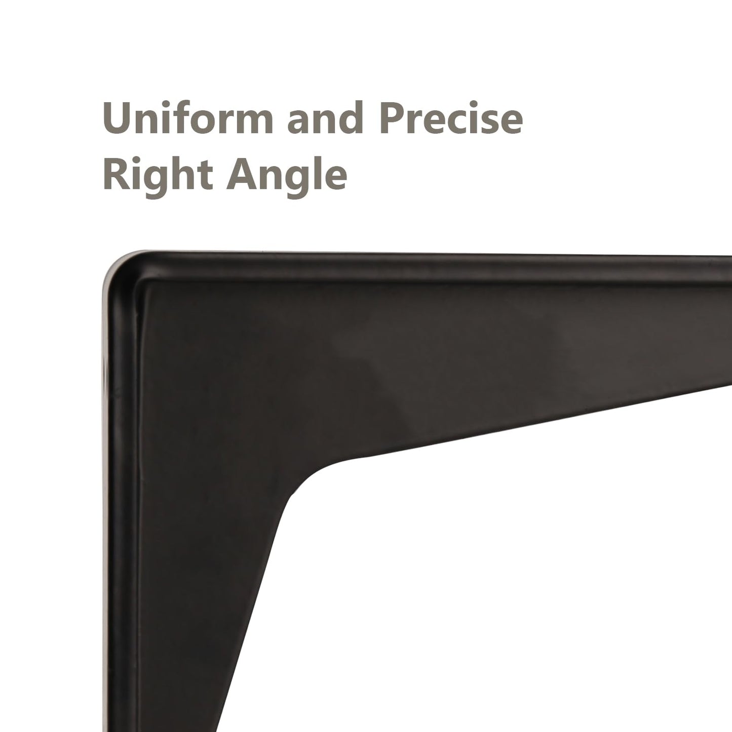 NEODROP 6 Inch Heavy Duty Shelf Brackets, Premium Metal Wall Bracket for Mantel, Countertop Support, Garage Storage Shelves | High Strength Corner Brace | 6-Pack Floating Shelf Hardware