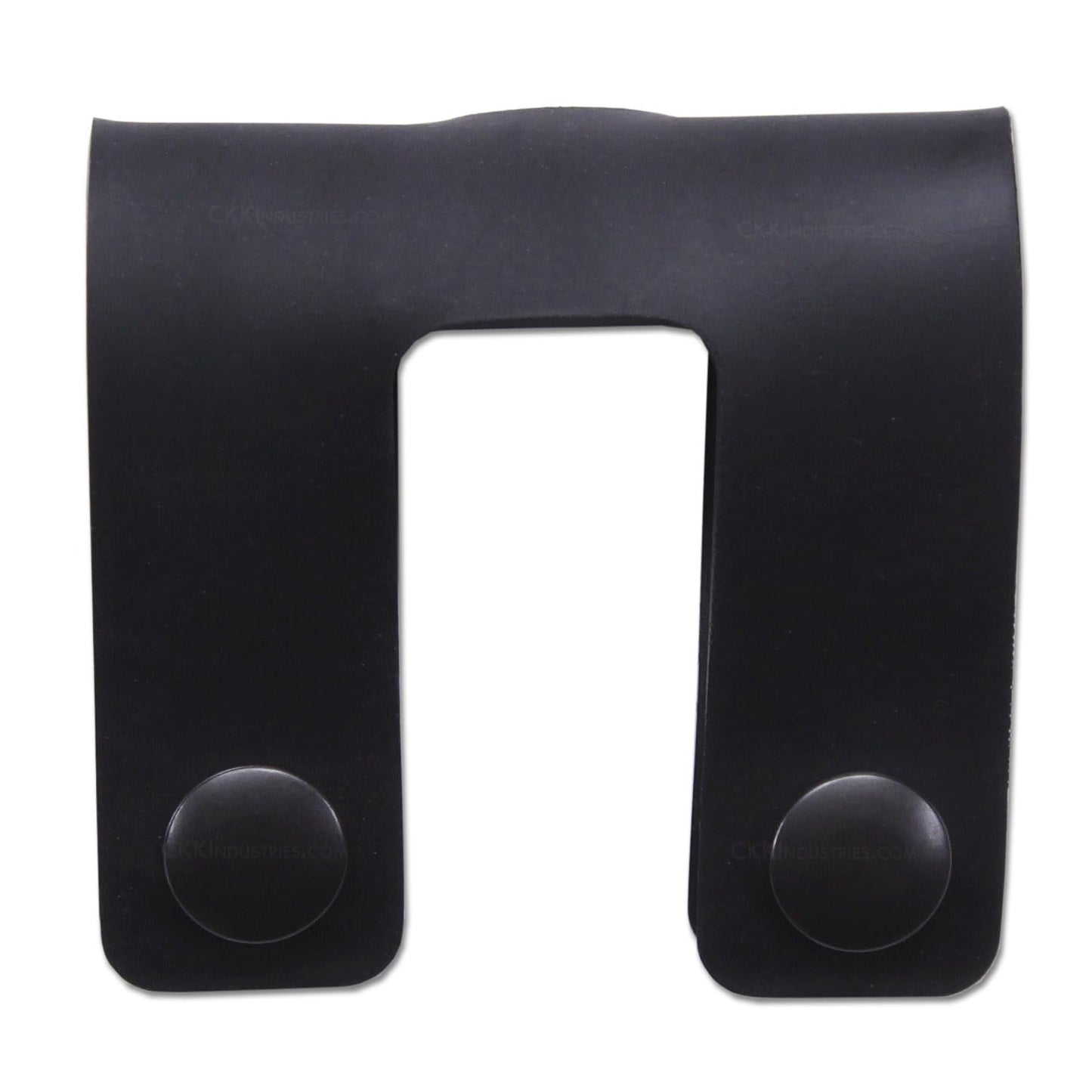 IWB Double Belt Loop - Heavy Duty Rubber – Black w/Pull-The-Dot Snaps/Durable Caps & Mounting Hardware - Belt Loop for IWB Carry - (Fit 1.25-2.00 Inch Belts (Adjustable)