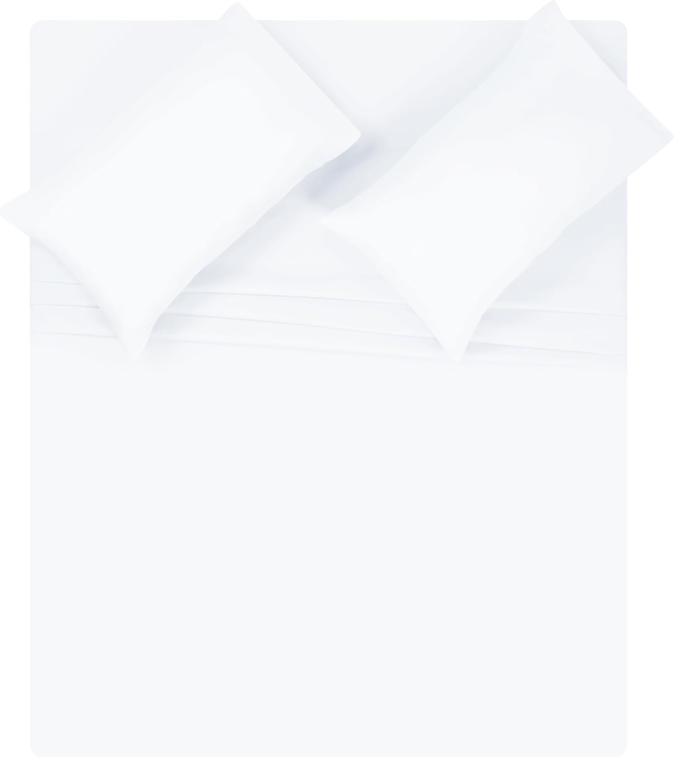 Skiennix Queen Sheet Set - Ultra Soft Double Brushed Microfiber, 4 Piece Deep Pocket | Easy Care, Wrinkle Free, Quick Dry - White