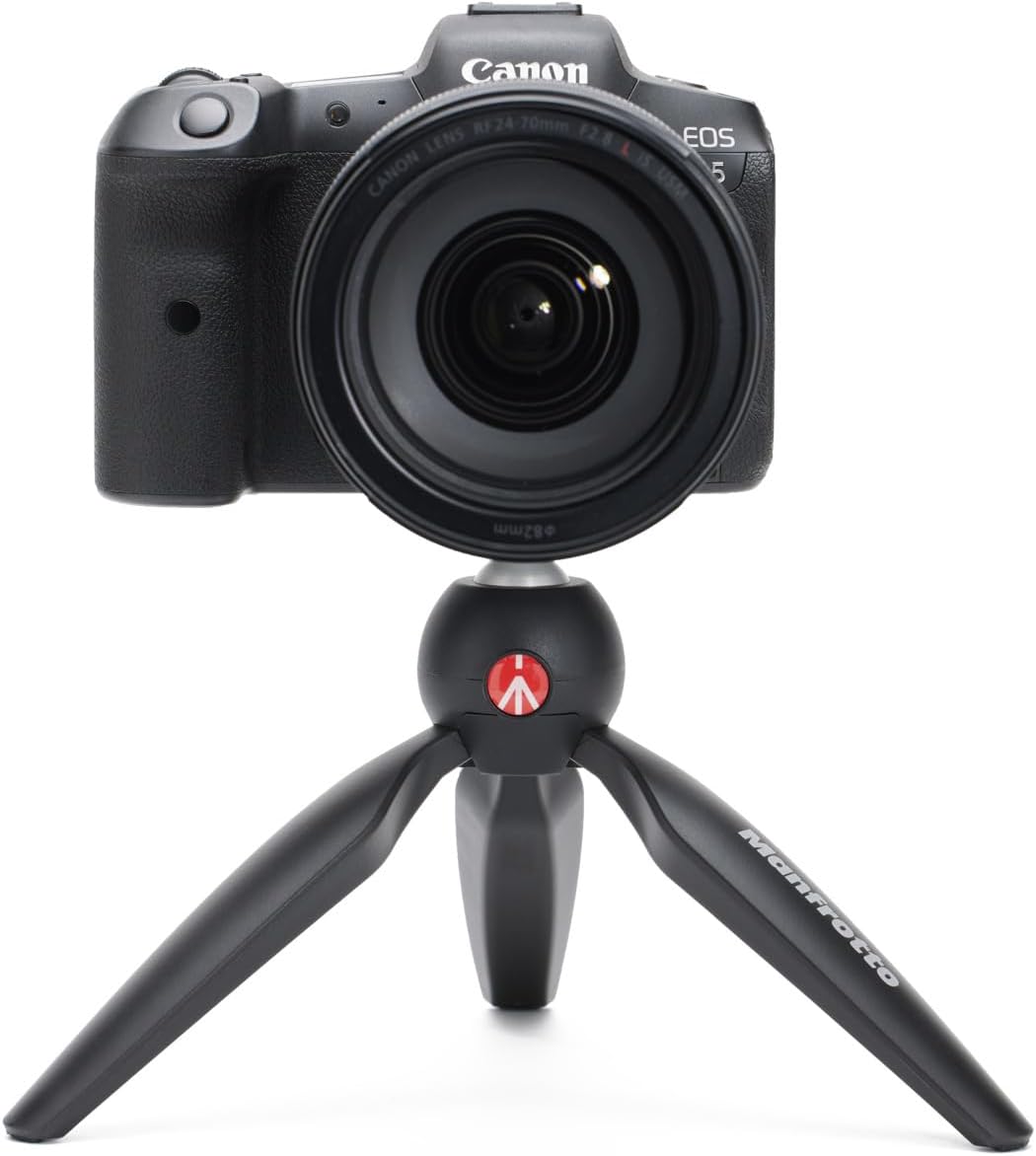 Manfrotto PIXI Mini Aluminum Tripod for Cameras and Smartphones - Black