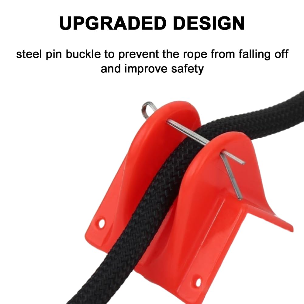 NAYDMHN 6PCS Climbing Rope Edge Protector, Safety Ropes Protective Cover, Wall Corner Lanyard Anti-wear Rope Protector for Rappelling Outdoor Work and Activities