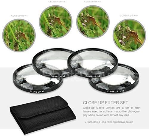 BM Premium 77mm Set (+1, +2, +4 +10 P1000, P1100 Close-Up Filter and Diopters) for Nikon COOLPIX Digital Cameras