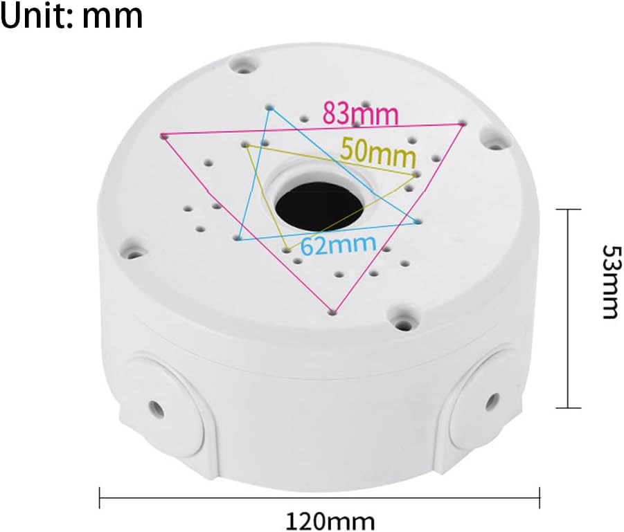 Saindo (Black-4 Pack) Plastic Universal Junction Box for Bullet & Dome IP Security Camera Mount Bracket