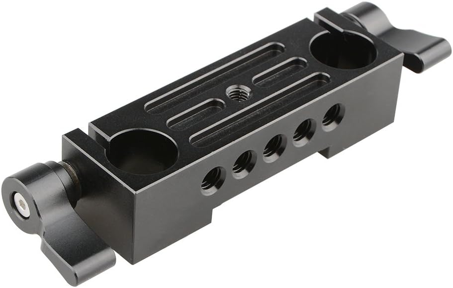 CAMVATE 15mm Railblock 15mm System(2 1778 Rod Clamp for DSLR Rail Rig Rod Support PCS)