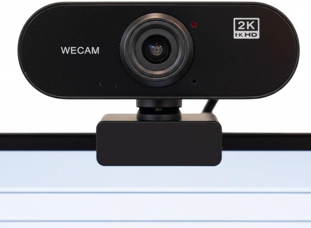 axGear 1080P 2K USB Webcam Microphone for Conference Video Call Live Streaming