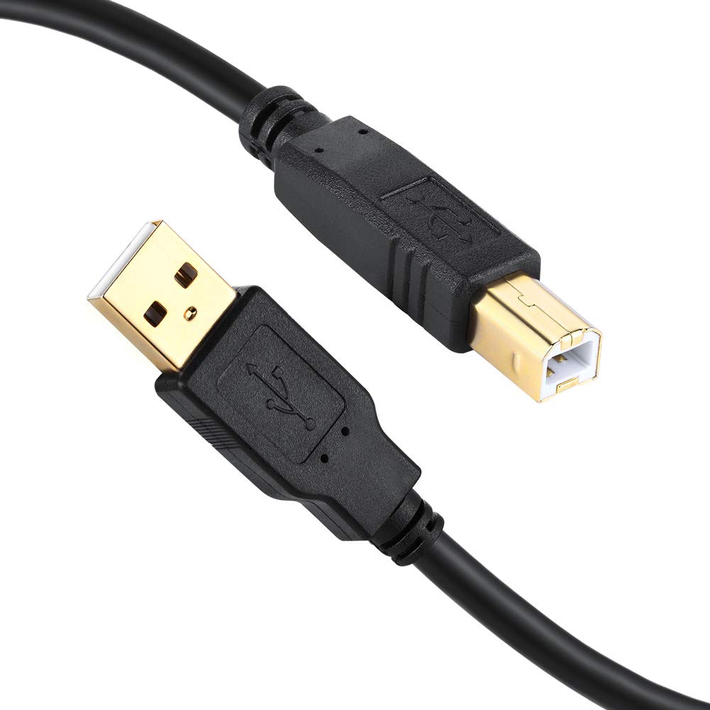 XBOHJOE 2.0 10 USB2.0 (10ft, USB Printer Cable FT Type A Male to B Male Scanner USB a b for HP, Canon, Lexmark, Epson