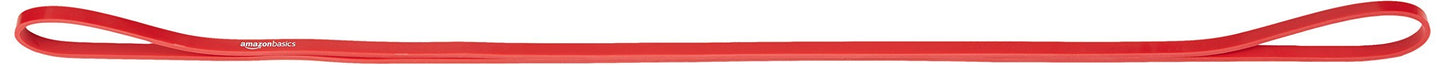 Amazon Basics Resistance Pull-Up Bands for Exercise, Workout, Stretching and Muscle Training, 1/2 Inches, 10 to 35 Pounds, Red