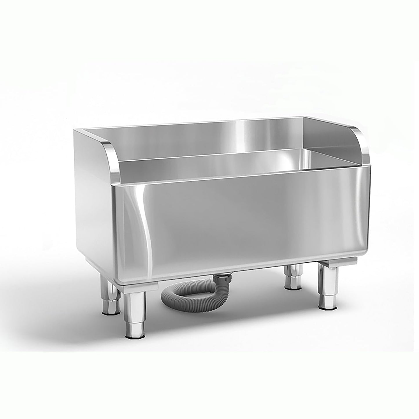 Stainless Steel Floor Mop Basin - Mounted Sink for Commercial Use (31.49'16.1'21.6')