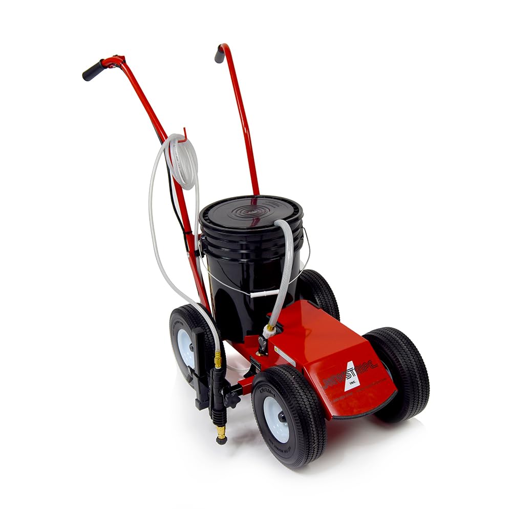 Newstripe EcoLiner Standard Battery Powered Field Striping Machine (Part# 10004483) | Field Use Only | Heavy Duty Diaphragm Pump | 12V Deep Cycle Battery | Cushioned Handles | 5-Gallon | Made in USA