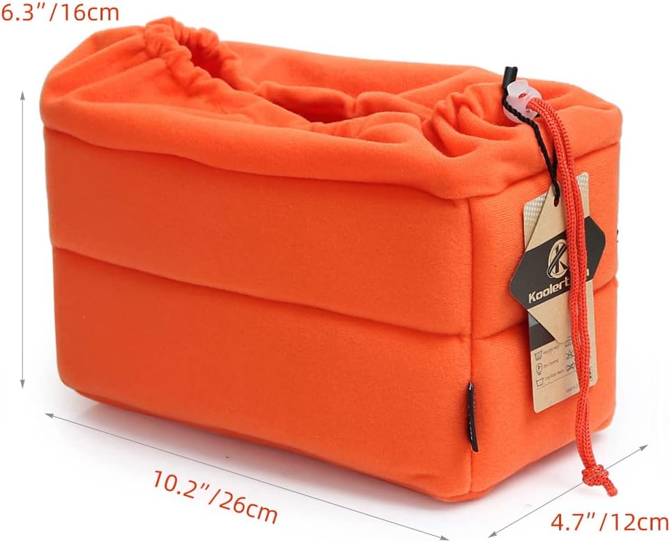 Koolertron Shockproof Camera Photo Bag for SLR TLR Camera Insert Partition Padded Case,Can be Put Directly Into the SLR