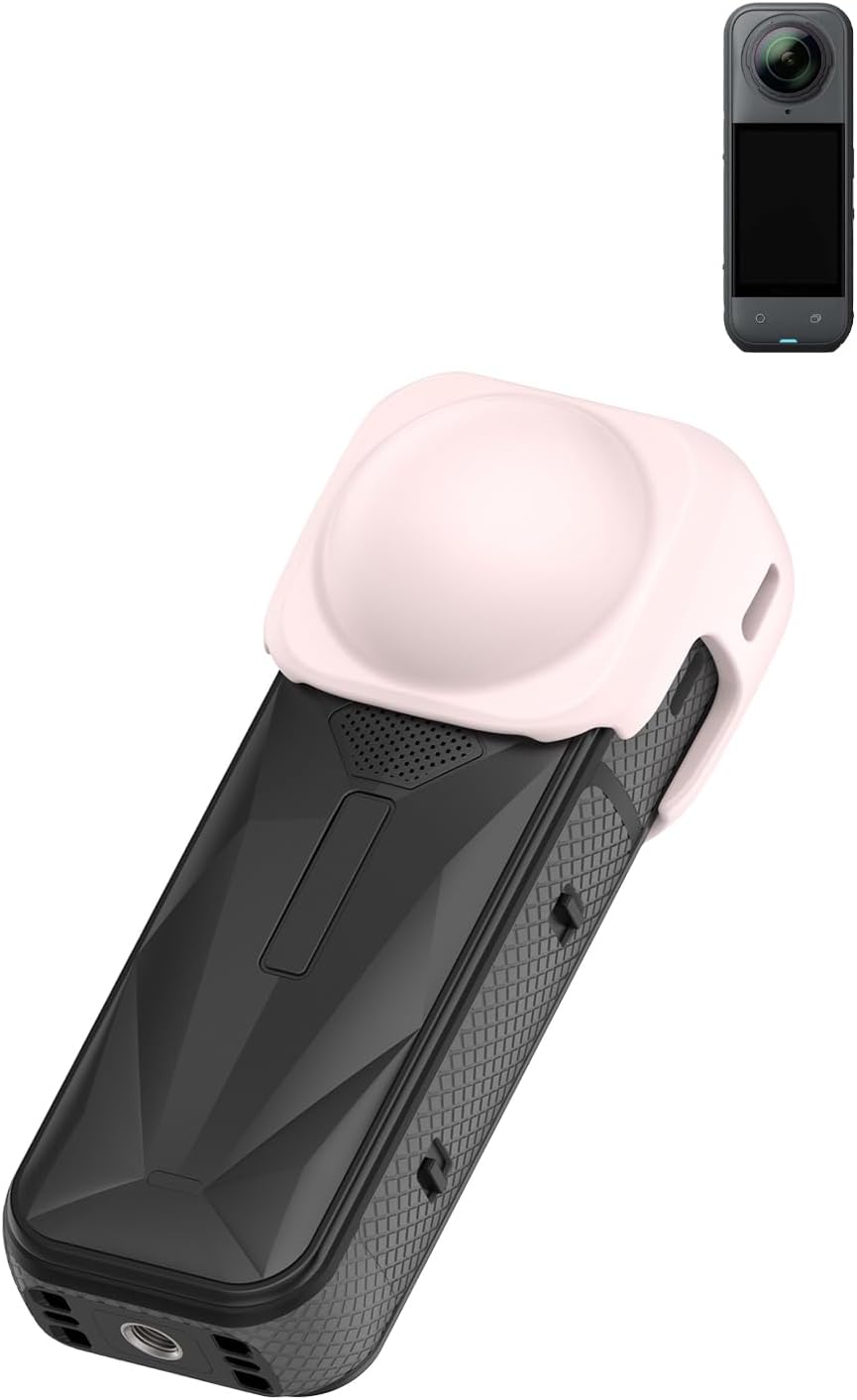 WUNIAK Insta360 X5/X4 8K 360Action for Waterproof Camera Lens Protective Case, with Hook Carrying Rope Soft Silicone