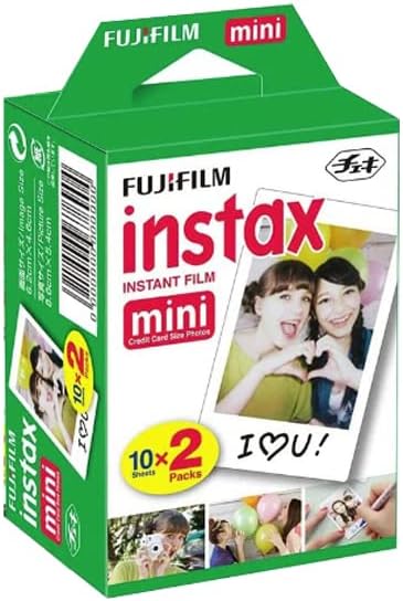 Fujifilm 8,9,11,12 (20 INSTAX Mini Instant Film (White) for Mini Cameras w/Quality Photo Microfiber Cloth Prints)