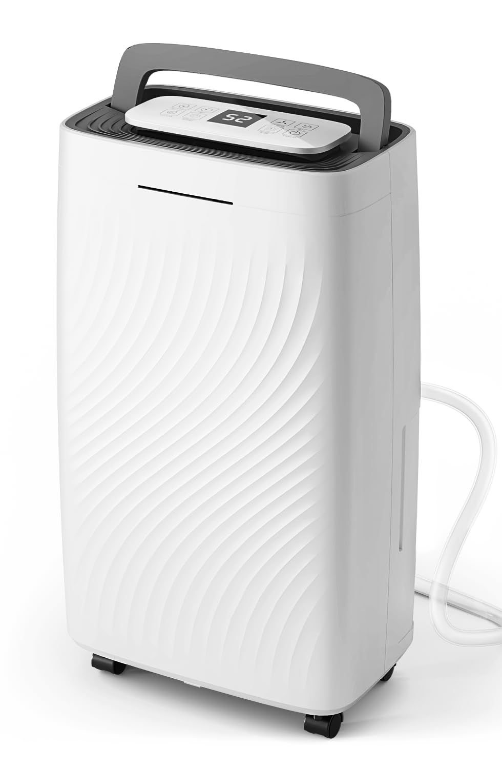 Manastin 5500 Sq.Ft Dehumidifier for Basement with Drain Hose, 80 Pints/Day (Standard 50 Pint), Energy Efficient Dehumidifier with Air Purifier Combo, Timer & Child Lock, for Large Room, Home, Garage