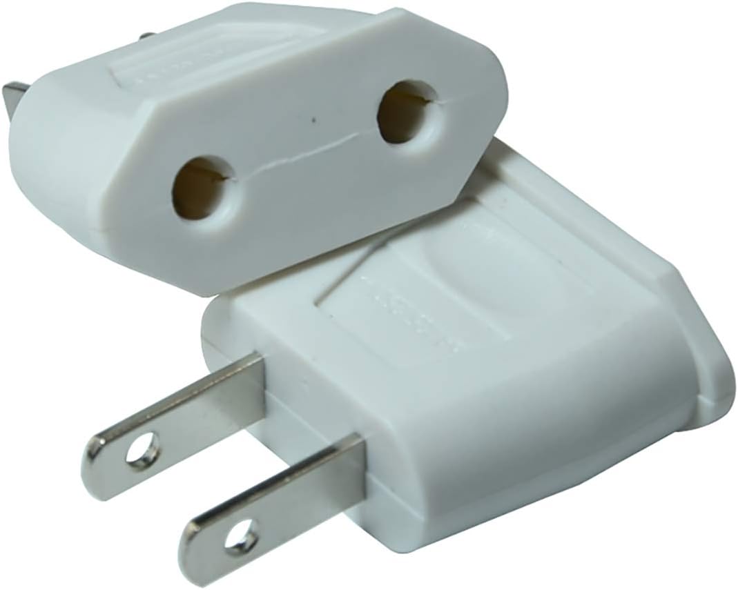 FILSHU 2pcs/lot Top EU Euro Europe to US American USA Power AC Wall Plug Converter Travel Adapter Home Use Adaptor