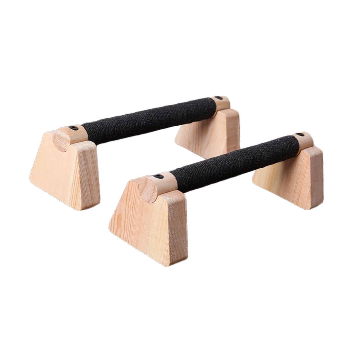 Colaxi 2Pcs Push up Bar Parallettes Bar for Adults Non Slip Wood Push up Stand for Home Gym Floor Workout Fitness Gymnastics, 30CM