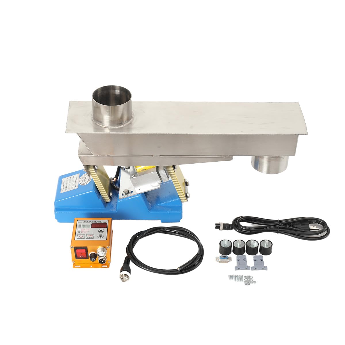 20W Electromagnetic Vibrating Feeder Shaking Feeding Machine 1T/h Direct Vibration Feeders Material Conveyors 110V GZV-3F