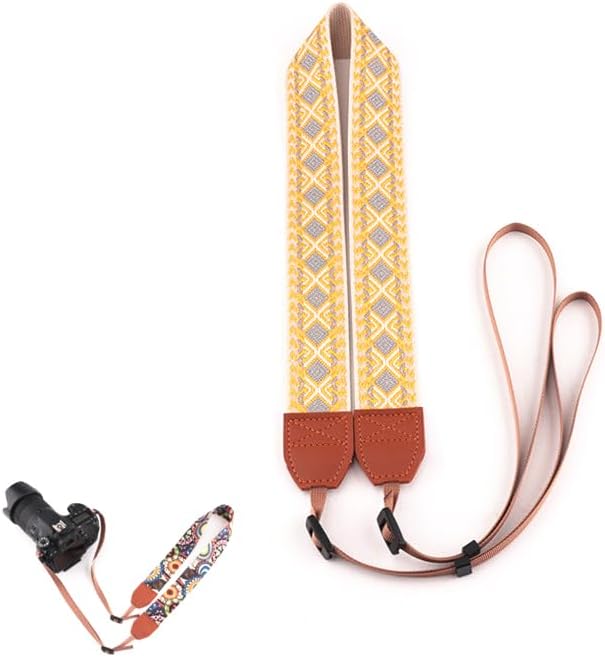 Handmade Vintage Leather Neck Strap for DSLR & Mirrorless Cameras - Adjustable and Stylish