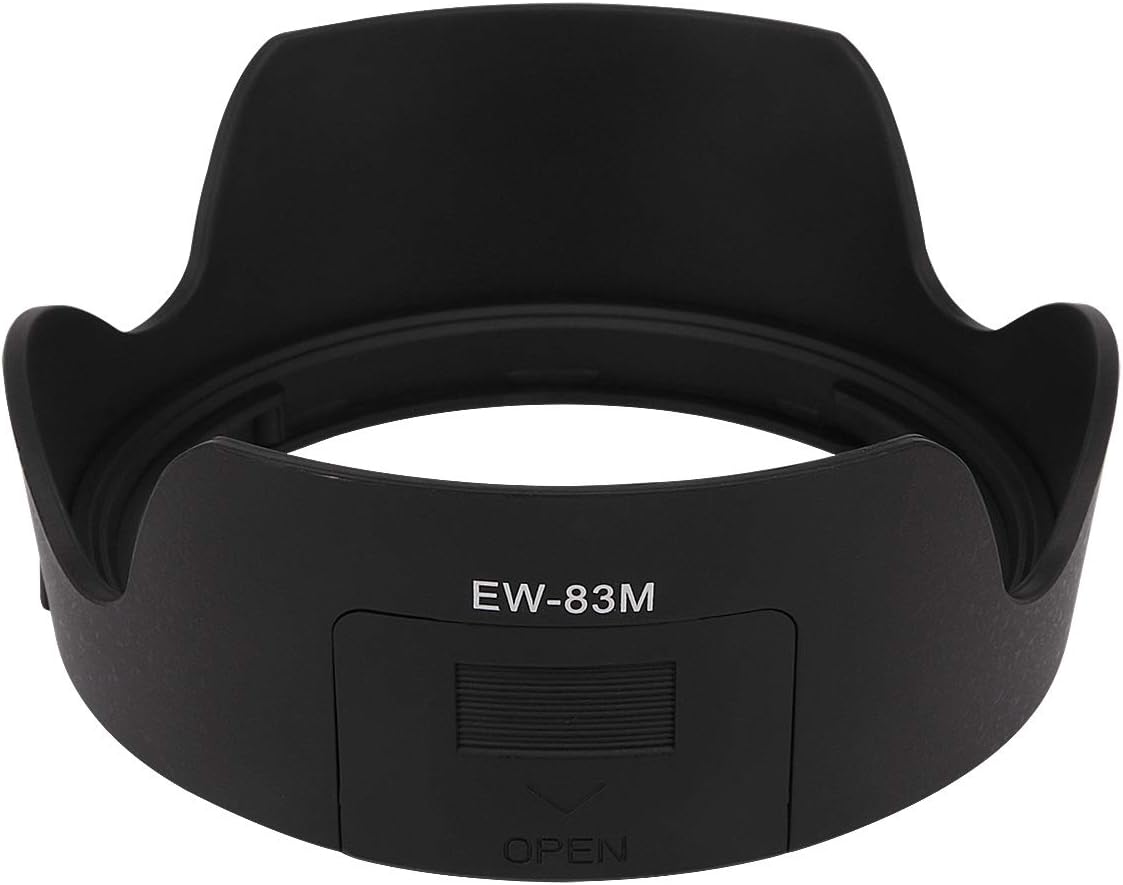24-105mm f3.5-5.6 EW-83M Haoge Bayonet Lens Hood for Canon EF is STM Lens Replaces Canon