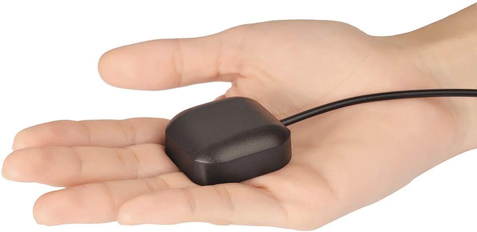 BINGFU Car GPS Antenna SMA Male Waterproof Active GPS Navigation Antenna for Car Stereo Radio Head Unit GPS Navigation