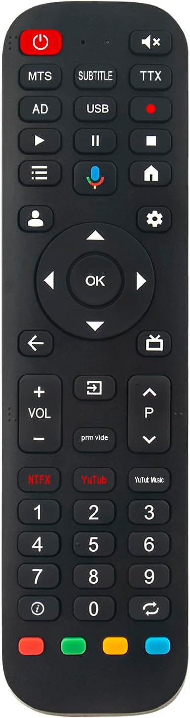 VINABTY 32 inch, 40 inch Replacement Voice Remote Control fit for FPD Palette Series Google Smart TV