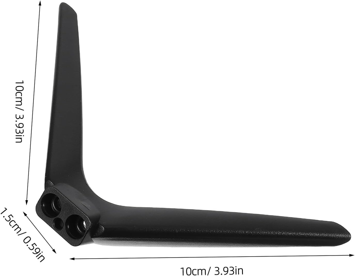 FOYTOKI 15mm Tabletop Television Stand Bracket with Dual-Hole Plastic Legs, No-Drill Stable Tv Support Base Compatible