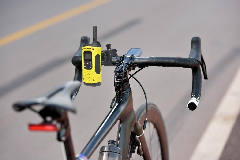 UAYESOK Bicycle/Motorcycle Walkie-Talkie Handlebar Mount, Vehicle Grab Rail Clamp Radio Holder for HT, Scanner, Speaker
